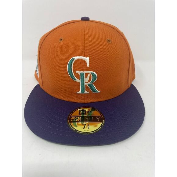 New Era Colorado Rockies Cactus Fruit 59FIFTY Hatclub Fitted Hat Mens Size 7 3/8 - Picture 2 of 5
